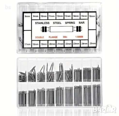 Патенти за часовници 144бр 8 - 25мм, неръждаема стомана , снимка 2 - Други - 50540264