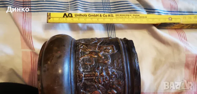 Старинен меден съд в античен стил., снимка 2 - Други ценни предмети - 49645790