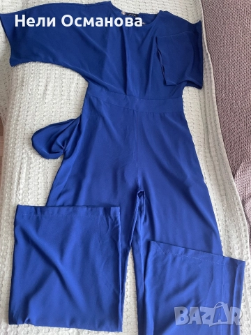 Официален син гащеризон и сребриста рокля, снимка 2 - Рокли - 51700491