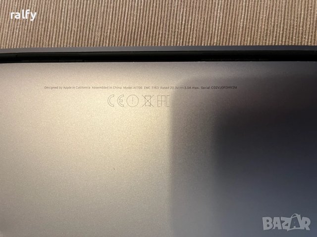 MacBook Pro 13” A1706 (2016) – за части , снимка 4 - Части за лаптопи - 51230363