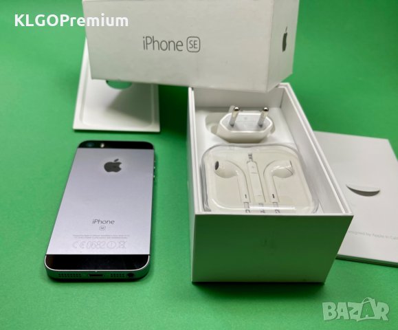 Отличен Apple iPhone SE 32GB Space Gray отключен телефон айфон, снимка 3 - Apple iPhone - 31391374
