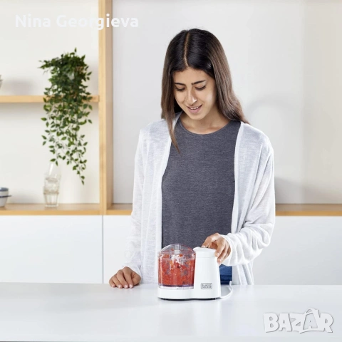 Чопър Black+Decker BXCH120E 120 W, 350 ml, снимка 4 - Чопъри и пасатори - 54182710