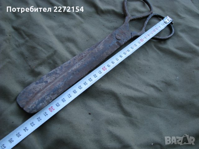 Стара абаджийска ножица, снимка 4 - Антикварни и старинни предмети - 31435212