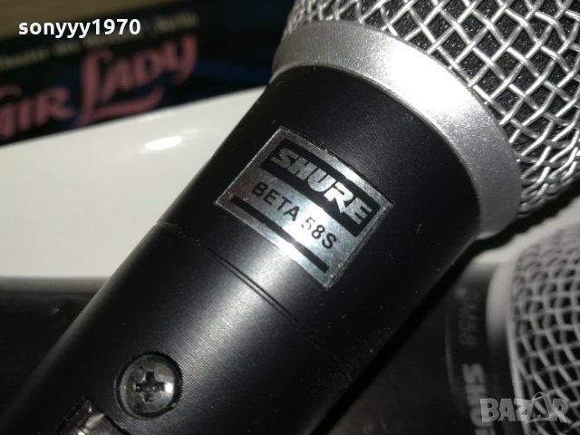 SHURE BETA 58S PROFI MICROPHONE-GERMANY 0701221915, снимка 3 - Микрофони - 35361535