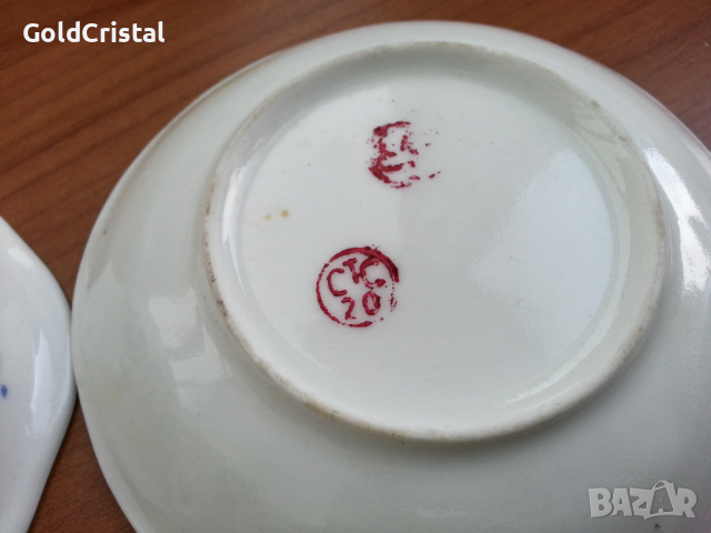 Стар   порцеланов сервиз за кафе фин порцелан, снимка 14 - Антикварни и старинни предмети - 36401872