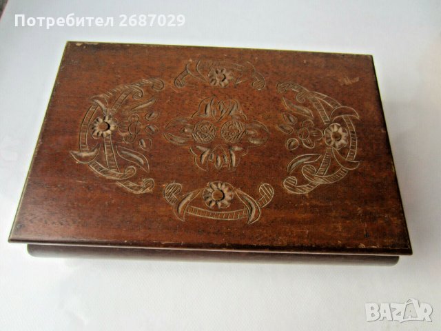 дървена стара красива кутия с дърворезба, снимка 10 - Други - 33808957