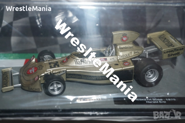 Formula 1 The Car Collection Hesketh 308B - 1975 Harald Ertl МАЩАБ 1:43 Panini Collections, снимка 2 - Колекции - 51854586