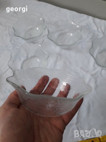 Стъклени купички за ядки  13/2, снимка 4 - Сервизи - 31580136
