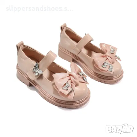 Детски обувки балеринки в розов цвят