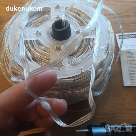 100м LED гирляндa с 1000 лампички, топло бяло, 8 режима, дистанционно, таймер, IP65, снимка 11 - Външни лампи - 52721968