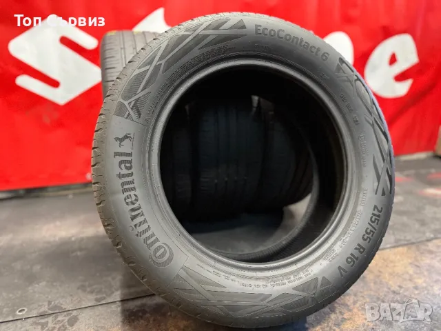 215 55 16, Летни гуми, Continental EcoContact6, 4 броя, снимка 5 - Гуми и джанти - 49697280