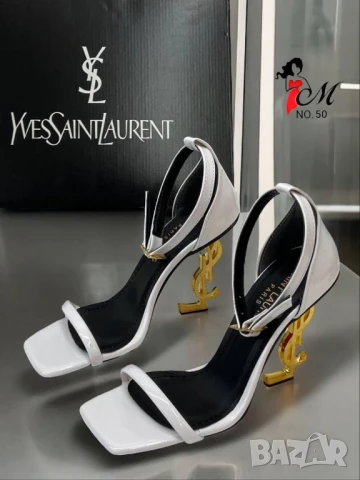 сандали на ток YSL saint laurent 