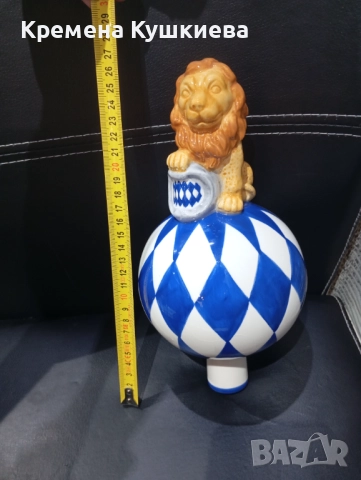 Лъв стар керамичен градинска украса , снимка 2 - Градински мебели, декорация  - 52447043