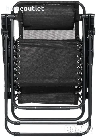 ПРОМОЦИЯ Сгъваем стол за плаж в черно DECK CHAIR Y005, снимка 5 - Столове - 48122362