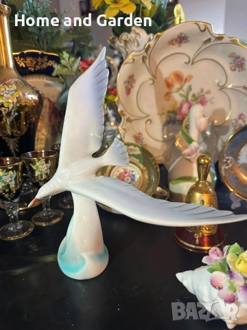 Hollóháza Hungary гларус порцелан фигура circa 1960 г.