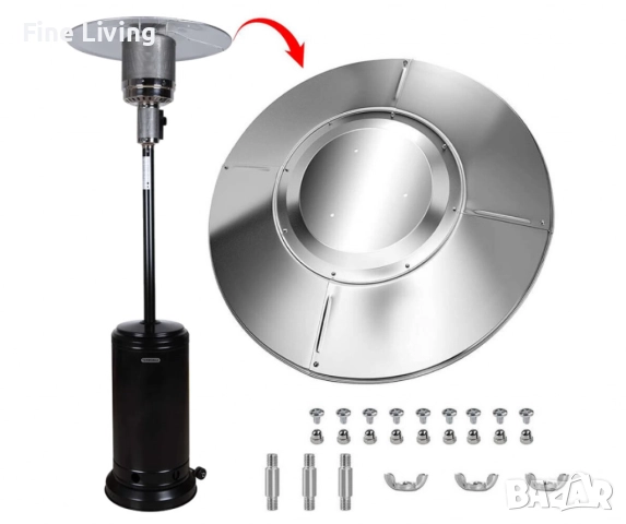 Външен газов отоплител TR135GRB, 13kW, гъба.