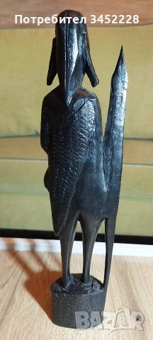 Дърворезба масив за ценители 39см , снимка 5 - Декорация за дома - 54000104