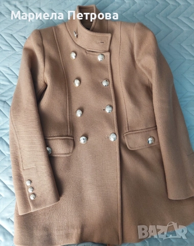 Sara Sweidan Зимно вълнено палто , снимка 7 - Палта, манта - 52647151