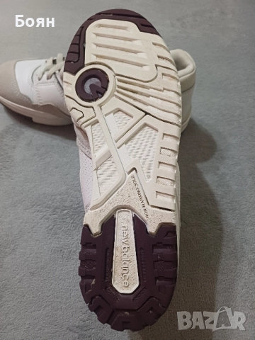 Маратонки New Balance 550 Summer Fog Burgundy, снимка 3 - Маратонки - 52344644