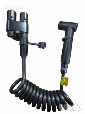 Душ комплект за тоалетна, двойно управление, изход едно в две, ъглов вентил, снимка 6 - Други стоки за дома - 52894880