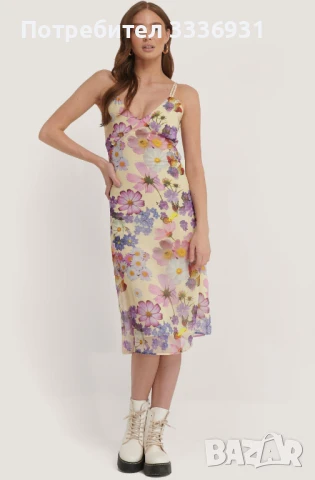 Дълга рокля на цветя Na-KD