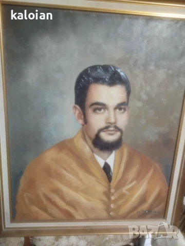 Стари авторски маслени портрети. Подписани испански творби . Трите са на един автор. Масло на платно, снимка 2 - Картини - 51326186