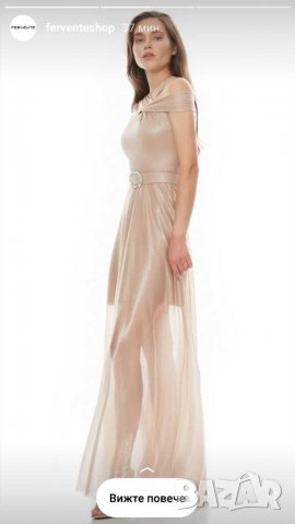 Нова дълга рокля Fervente Istanbul , снимка 4 - Рокли - 29598449