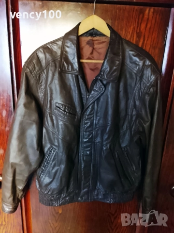 Мъжко яке от естествена кожа - размер XL, снимка 3 - Якета - 52686484