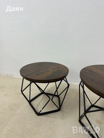 Комплект от 2 масички за кафе VASAGLE, снимка 4 - Маси - 52582072