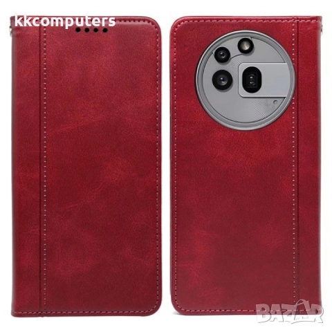 Nothing Phone (3a) Pro Magnetic/Calf Texture Wallet Кожен Калъф и Протектор, снимка 3 - Калъфи, кейсове - 51440256