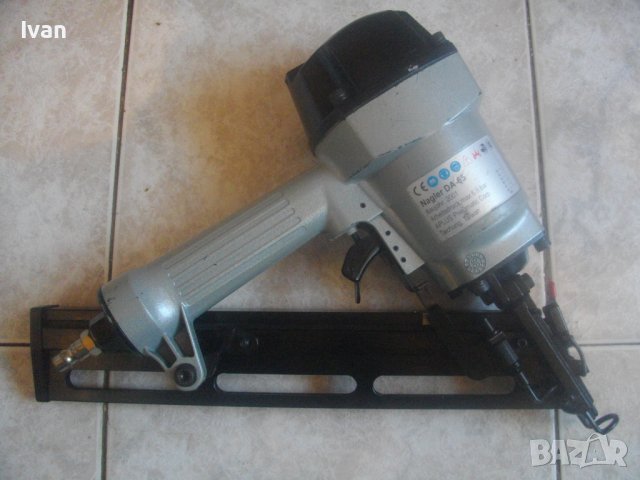 32мм-64мм-Голям Индустриален Пневматичен Такер-За Пирони 34 Градуса-Размер от 32 мм До 64мм-Като Нов, снимка 3 - Други инструменти - 38279661