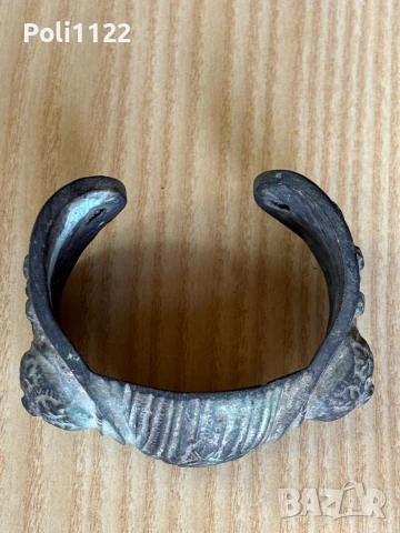 Възрожденска гривна рогатка, снимка 6 - Антикварни и старинни предмети - 50726035