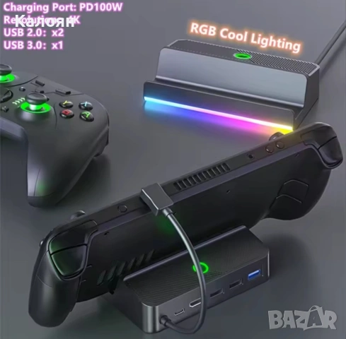 SteamDeck dock AOLION, снимка 4 - Друга електроника - 54329380