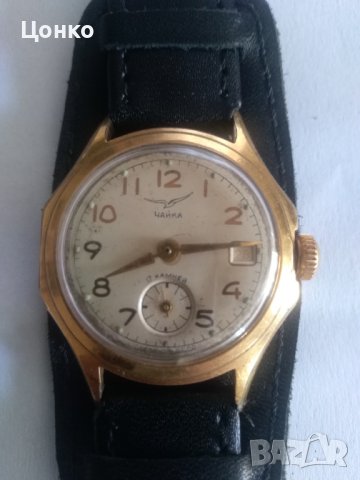 Стар мъжки механичен часовник Чайка, снимка 2 - Други ценни предмети - 42433903