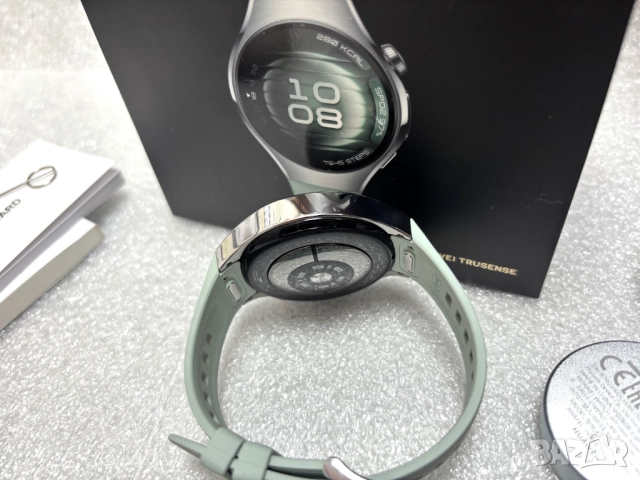 Като нов! Дамски Смарт Часовник HUAWEI Watch 5, 42 мм, Stainless Steel Case with Light Green, снимка 11 - Смарт часовници - 52412858