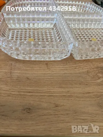 WMF vintage Lead cristal dish Germany, снимка 3 - Други ценни предмети - 48612372