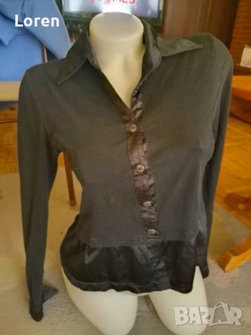 Подарявам!Черна ризка от плат и сатен 