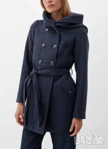 Ново дамско палто с копчета navy S. Oliver XS, снимка 1