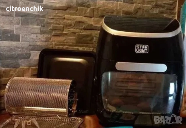 Еър фрайър + фритюрник XXL Star-Light Airfryer DAFB-1120BL, 2000W, 11 л, снимка 2 - Фритюрници - 52104379