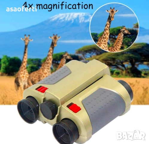 🔭 Детски Бинокъл/Телескоп 4x с Нощно Виждане (Подсветка) – За Изследователи, снимка 2 - Образователни игри - 52559164