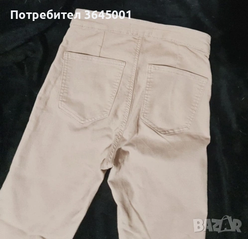 Дамски бежов панталон,еластичен мек деним "Sinsay",размер М / НОВ, снимка 5 - Якета - 54208714