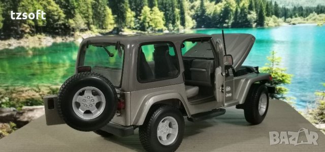 Jeep Wrangler SAHARA Burago 1:18 HQ, снимка 5 - Колекции - 33866036