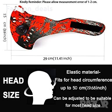 Нова Тренировъчна вентилационна маска за колело, спорт на открито, снимка 3 - Спортна екипировка - 34954547