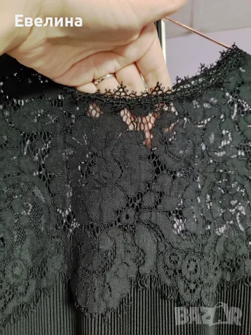 Черна рокля солей и дантела топ попадение за празник Karol Basic, снимка 7 - Рокли - 48273442