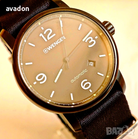 WENGER automatic 26 jewels Swiss Made sapphire wr 100m, снимка 3 - Мъжки - 54111513