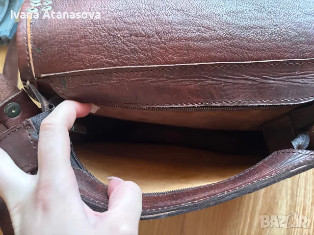 Дамска чанта от истинска кожа, снимка 4 - Чанти - 56059811