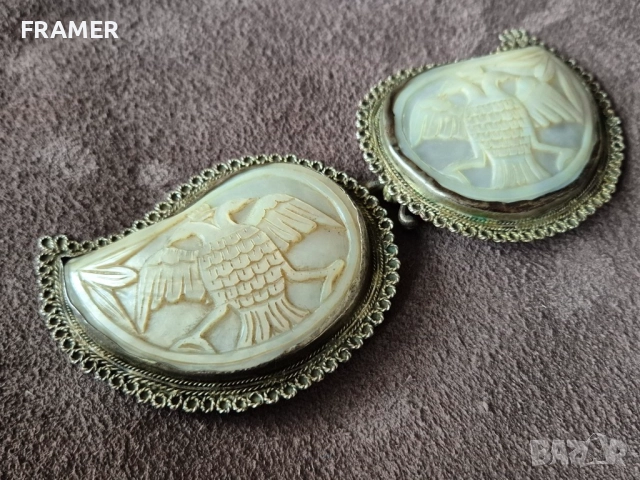 200 годишни възрожденски Котел сребърни пафти пафта носия, снимка 4 - Антикварни и старинни предмети - 51864239