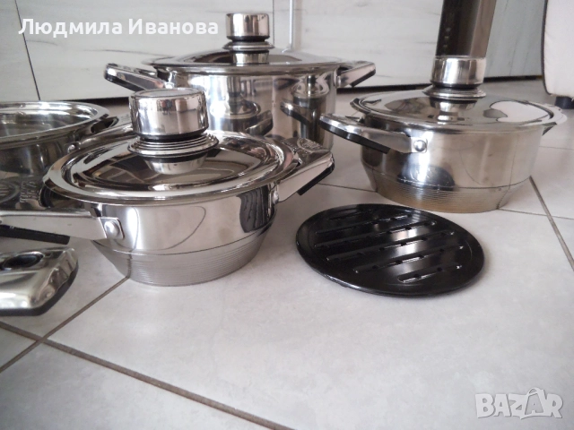 Комплект тенджери Z.P. Home, снимка 4 - Съдове за готвене - 52705332