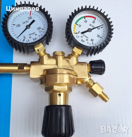 АЗОТ редуктор 16bar; 30bar; 50bar, накрайник клима , снимка 4 - Други машини и части - 52572364