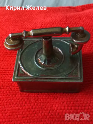 КОЛЕКЦИОНЕРСКА МЕСИНГОВА МИНИАТЮРА на СТАР ТЕЛЕФОН За РЕТРО ИНТЕРИОР 39879, снимка 11 - Колекции - 46995019